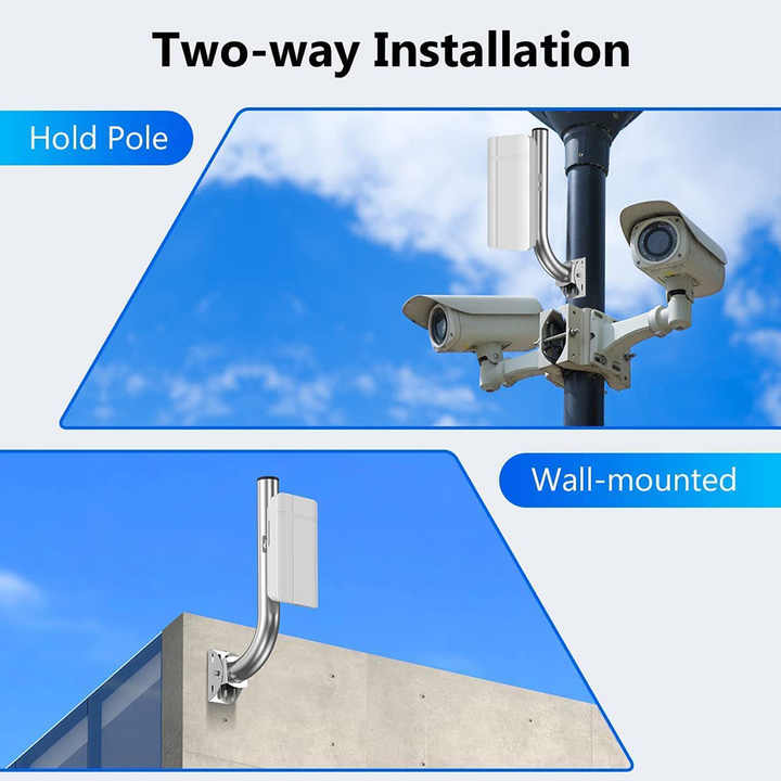 Suportes de poste de montagem de antena de TV de aço inoxidável DYMACHINE