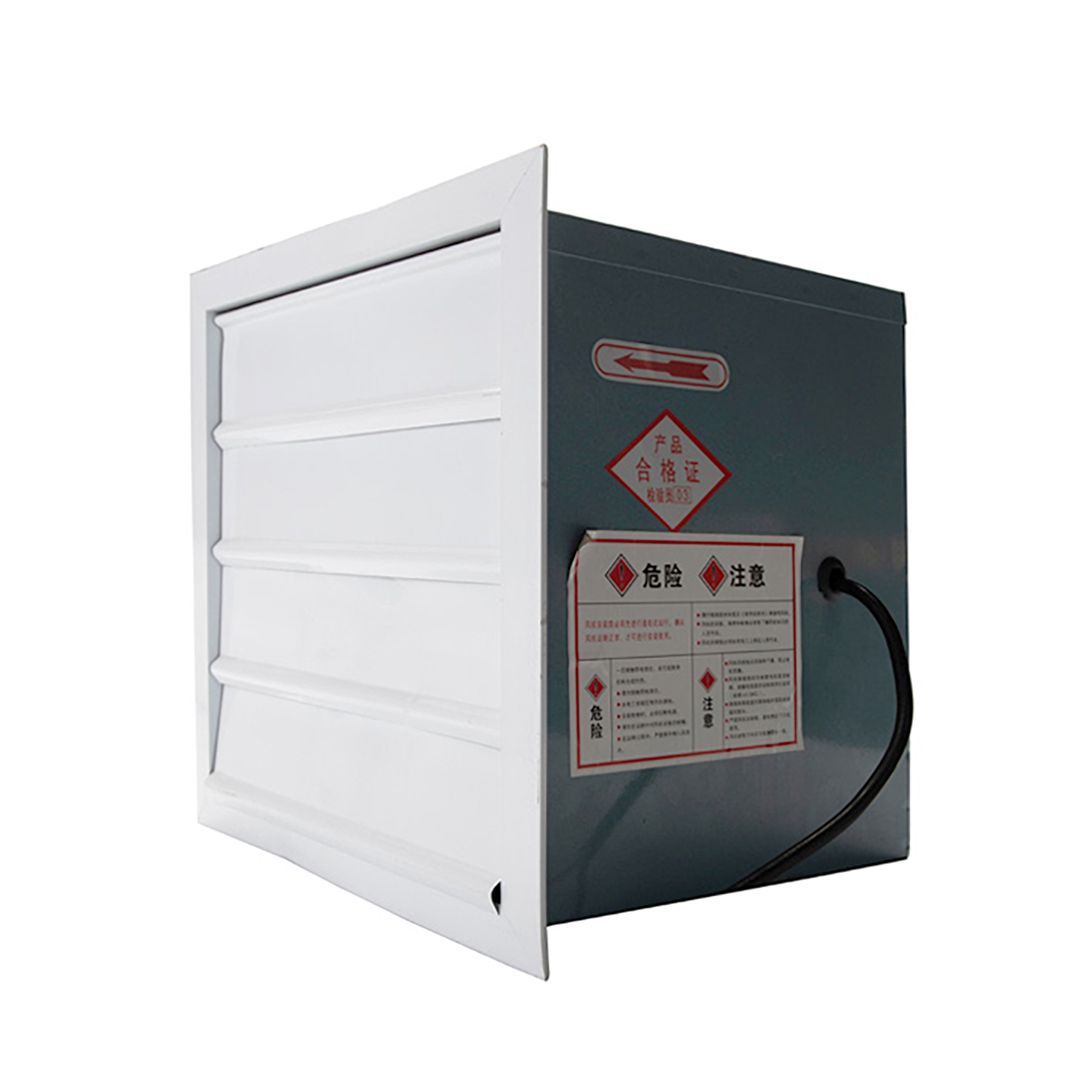 Ventilador axial quadrado industrial DYMACHINE à prova de explosão 