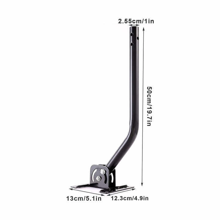 DYMACHINE Outdoor Roof J Pole Base sólida Tripé à prova de intempéries Suporte de montagem de antena de TV 