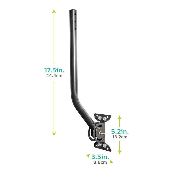 Suporte de montagem de antena de TV ajustável universal DYMACHINE Suportes J de aço