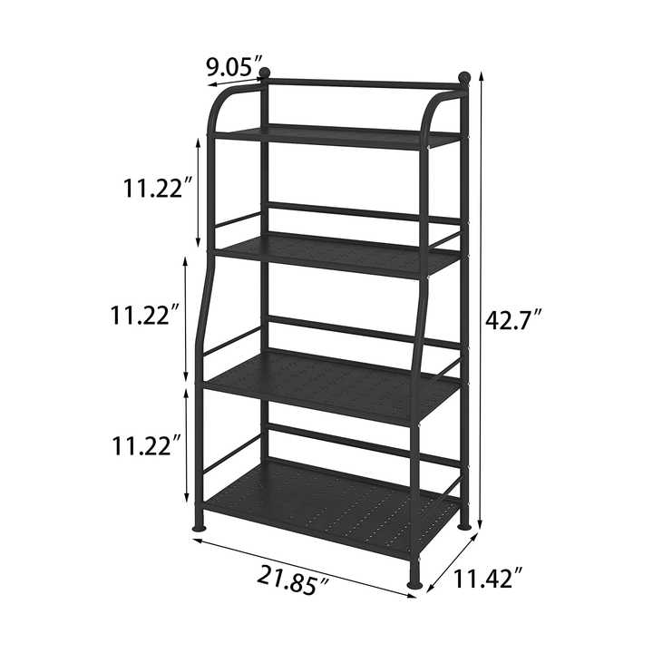 DYMACHINE Prateleira de metal Prateleira de armazenamento Estante de canto para armazenamento interno Planta Suporte 