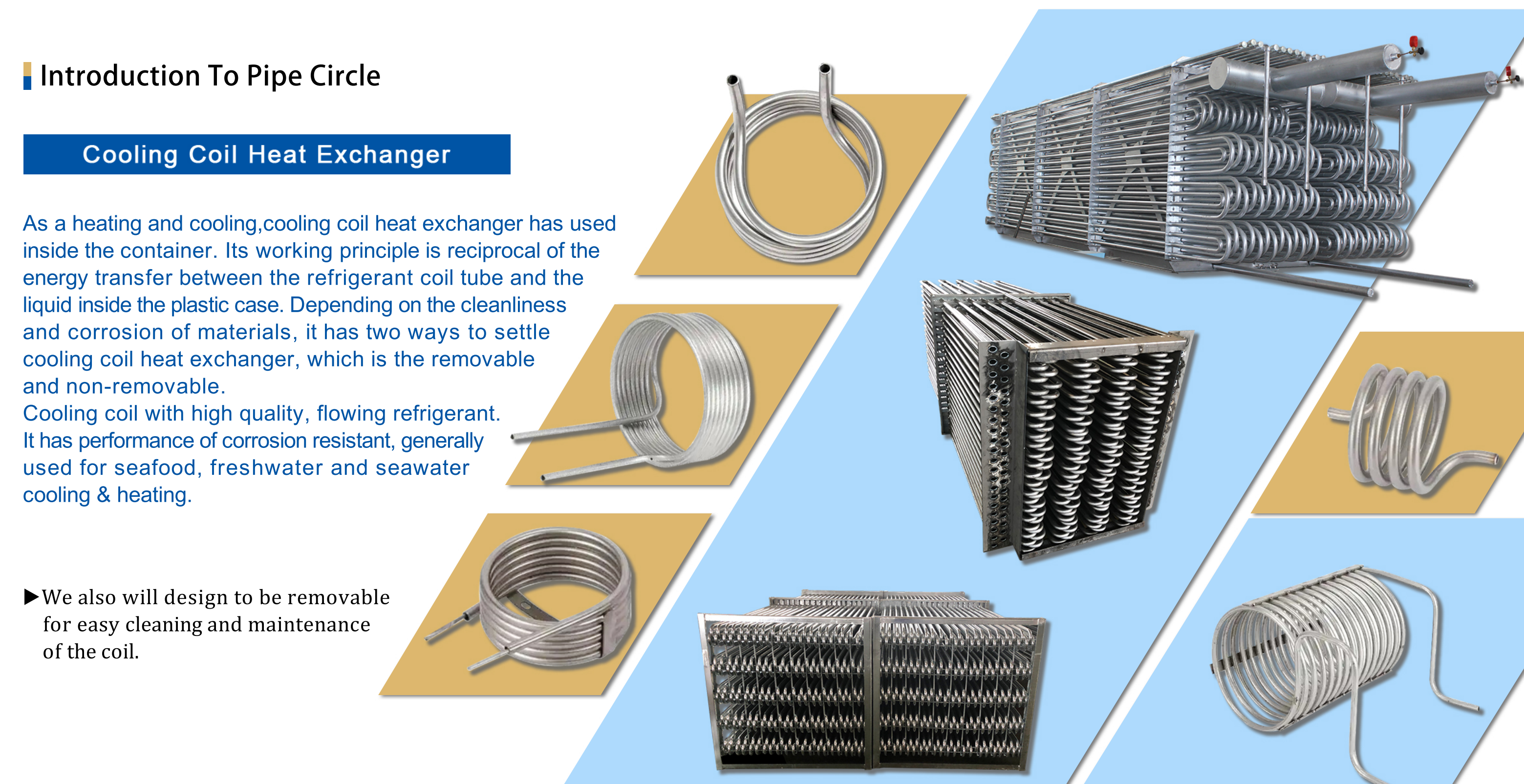 Condensador Titanium no permutador de calor coaxial de refrigeração água da bobina do tubo para o sistema de refrigeração