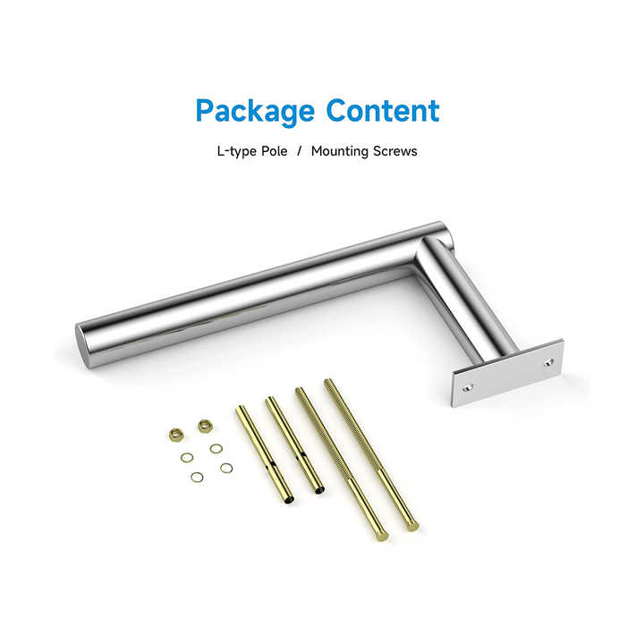 Suporte de montagem de antena tipo L DYMACHINE para poste de montagem de antena universal externa